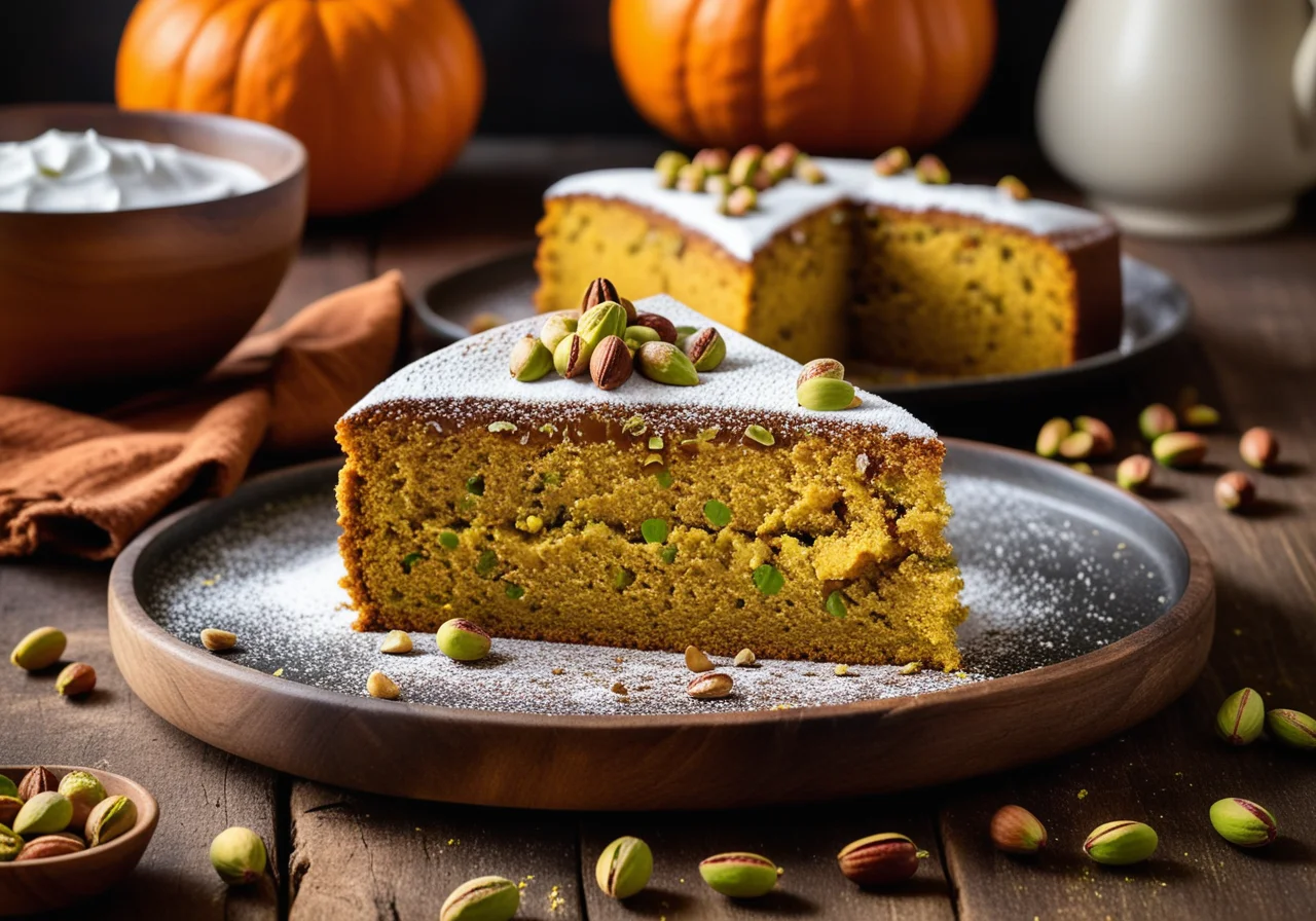 Pumpkin Pistachio Cake