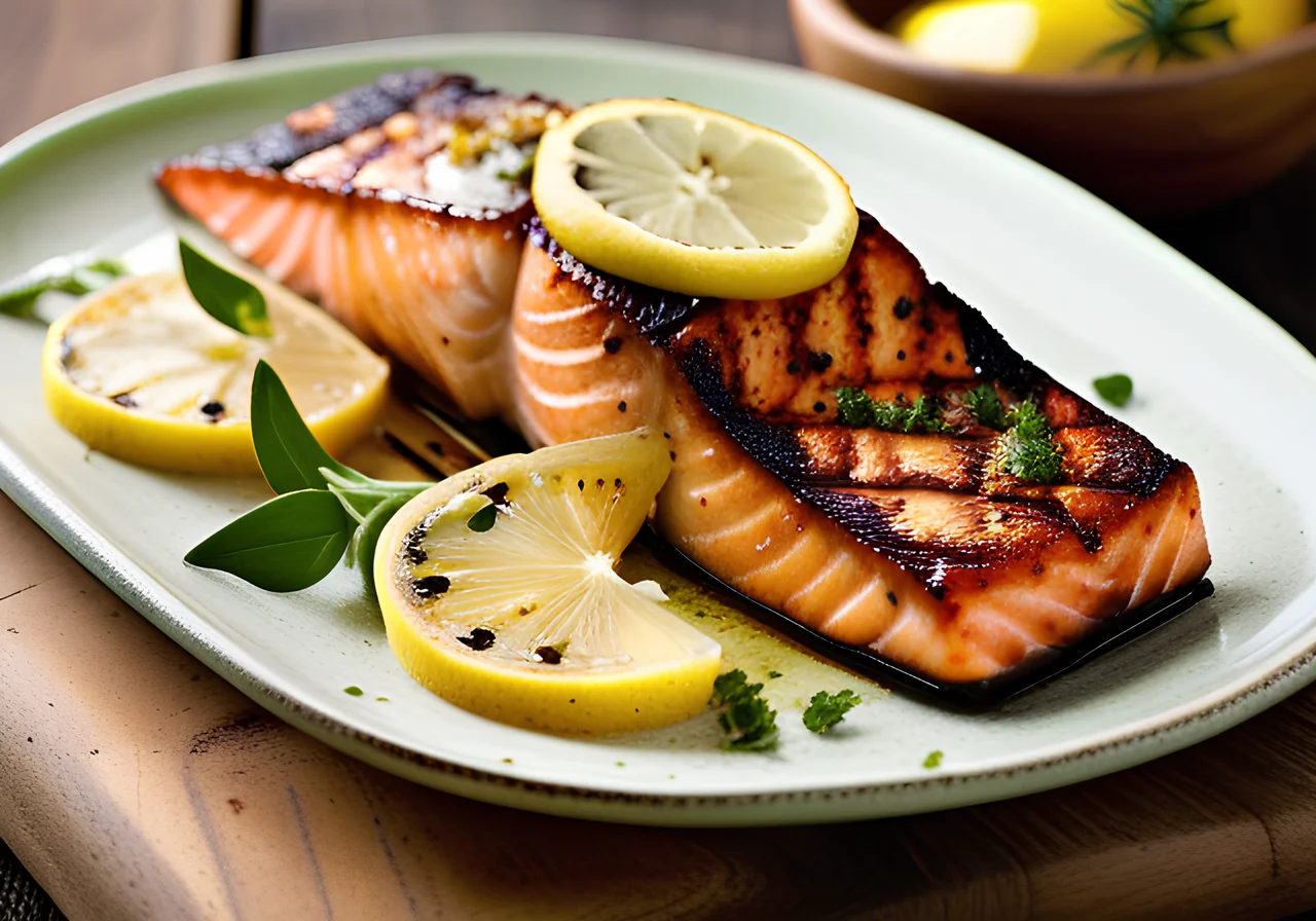 Grilled Pepper Salmon