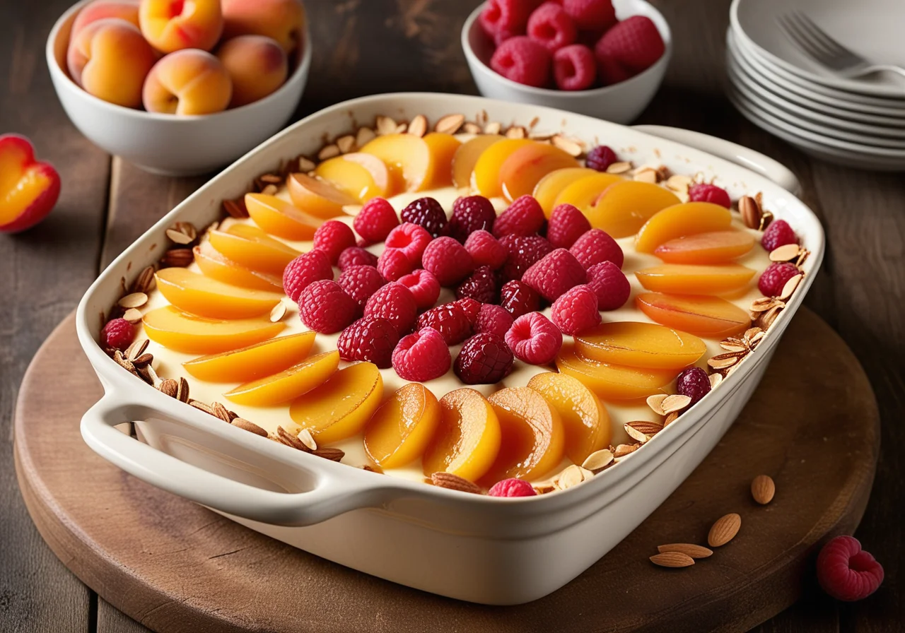Quark Casserole with Fruits
