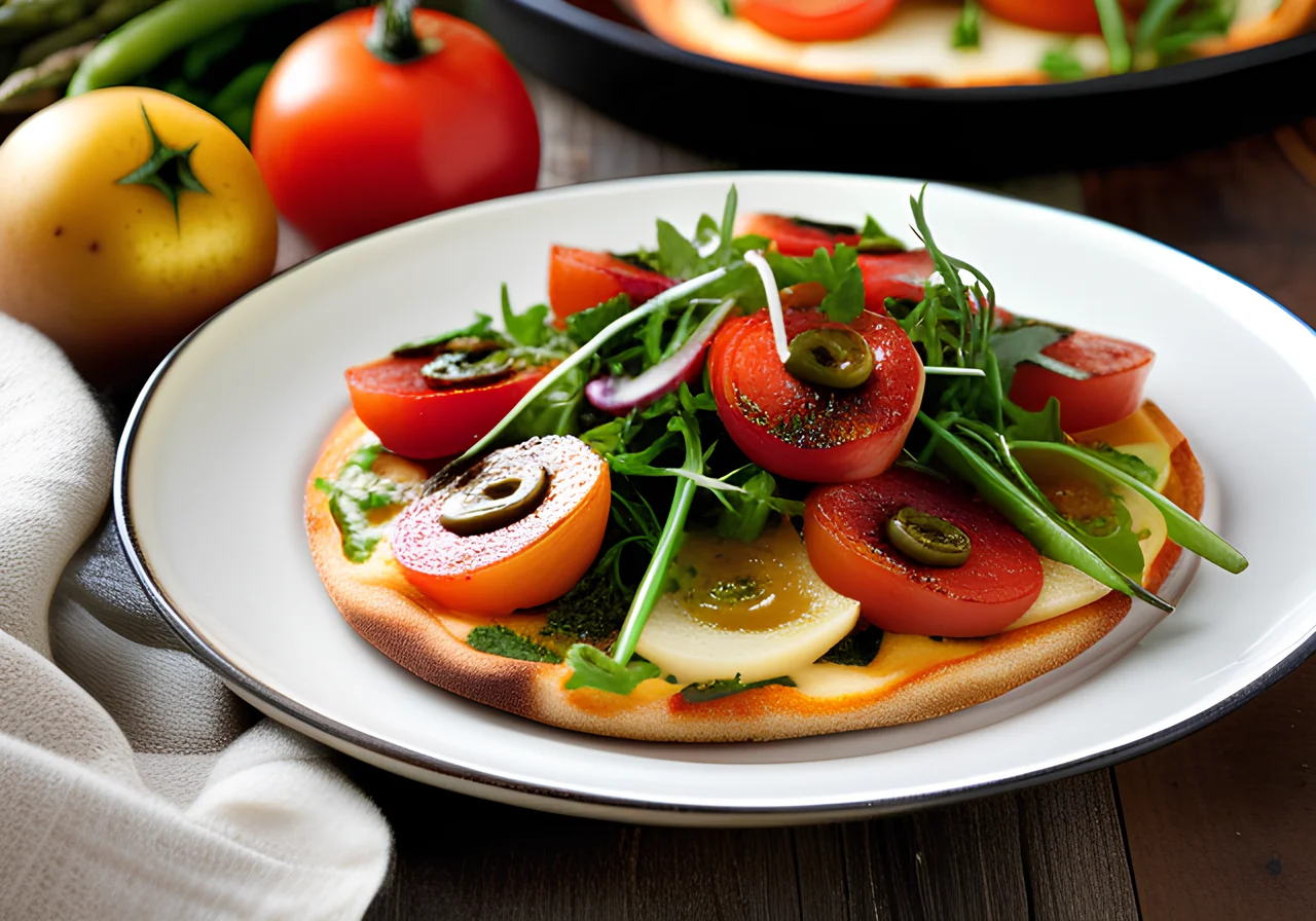Asparagus Salad with Potato Pizza