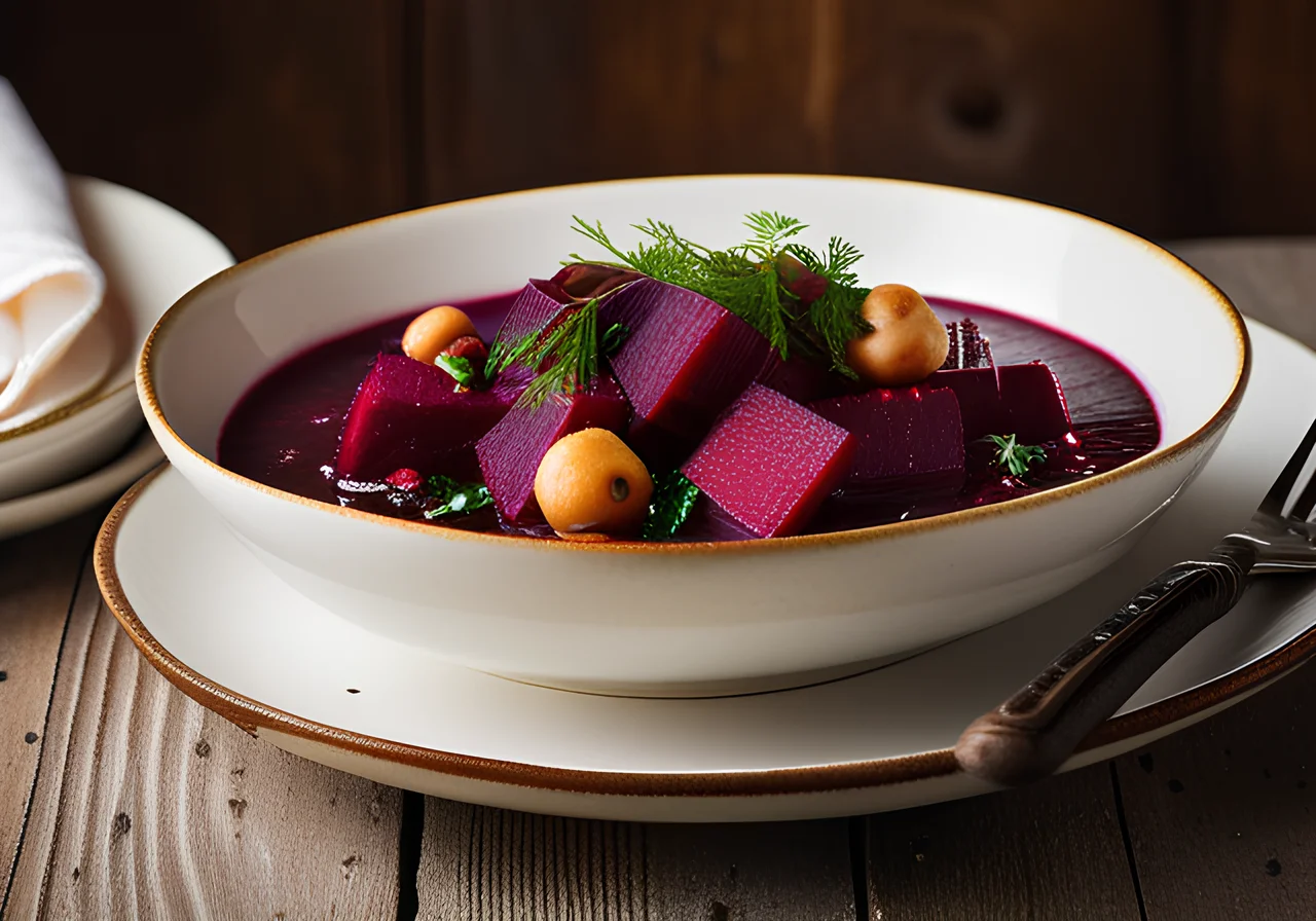 Red Beet and Chickpea Stew