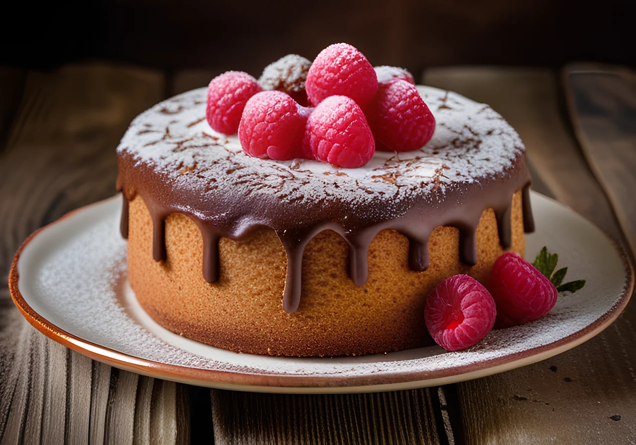 Raspberry Sponge Roll