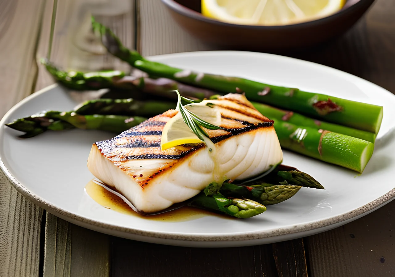 Grilled Halibut in Foil