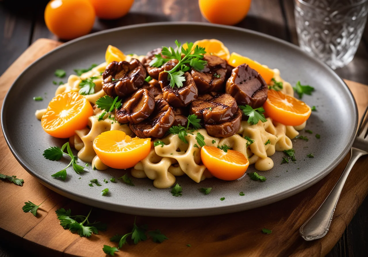 Feldt of the Chamois with Green Pepper and Spaetzle