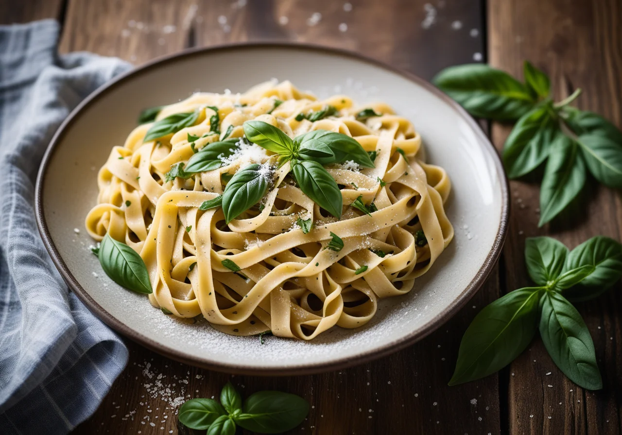 Pasta with Thick Beans