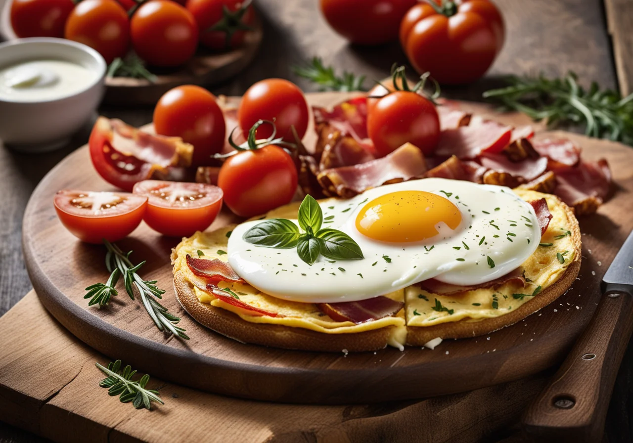Omelette with Bacon and Herbs