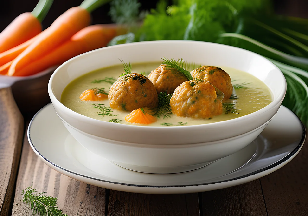 Vegetable Soup with Meatballs