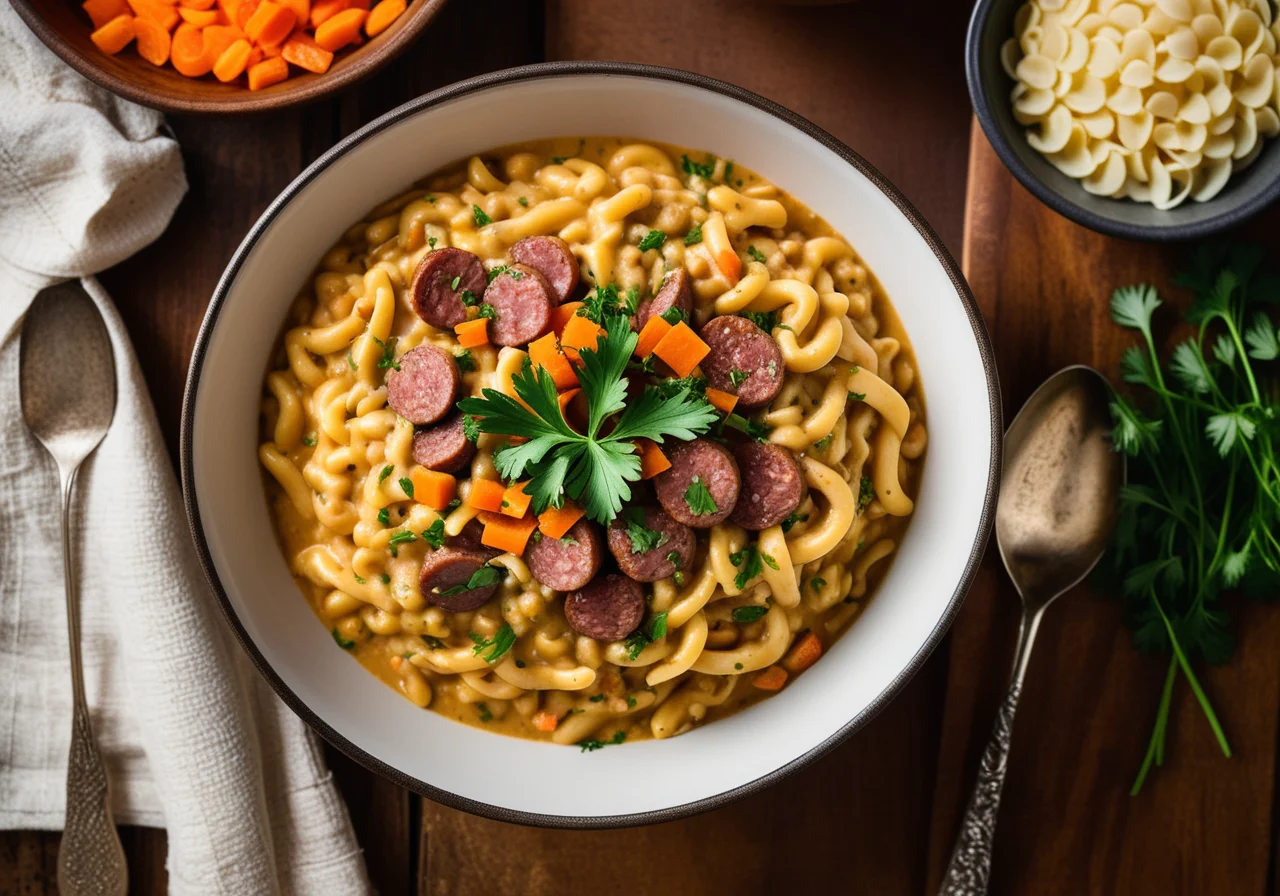 Lentil Stew with Spätzle