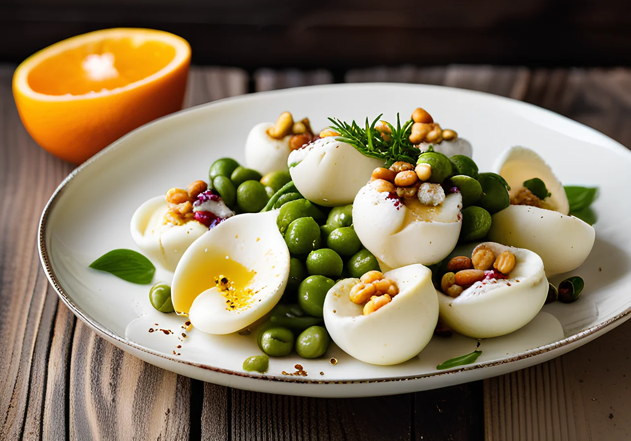 Pasta Salad with Peas and Burrata