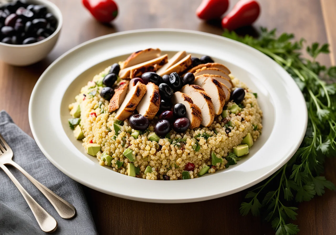 Chicken Couscous with Avocado