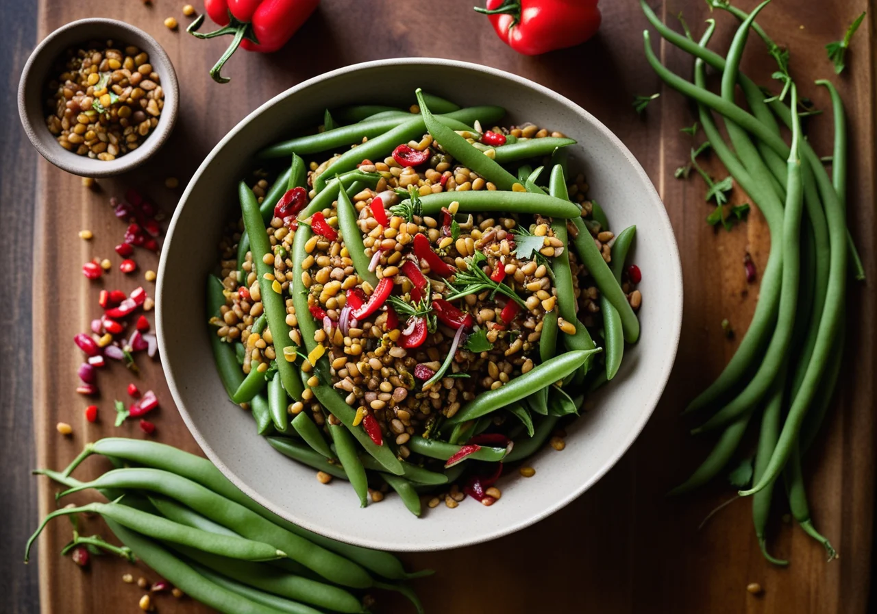 Green Bean Lentil Salad
