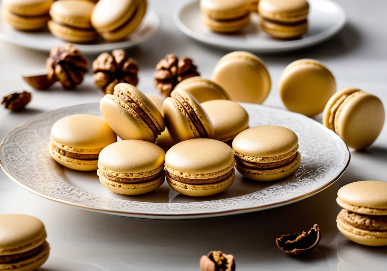 Walnut Macarons