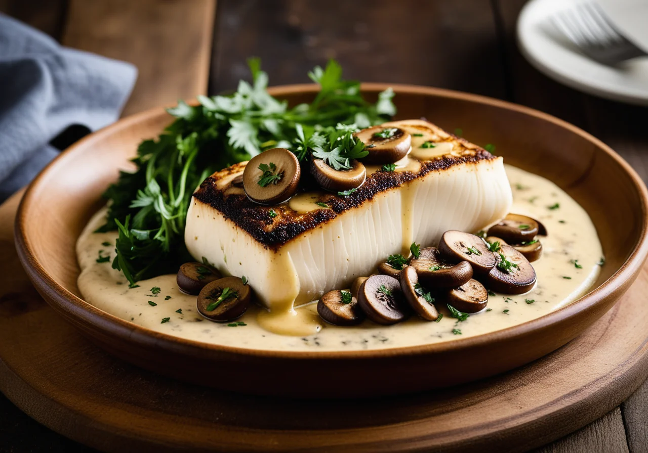 Baked Atlantic Halibut
