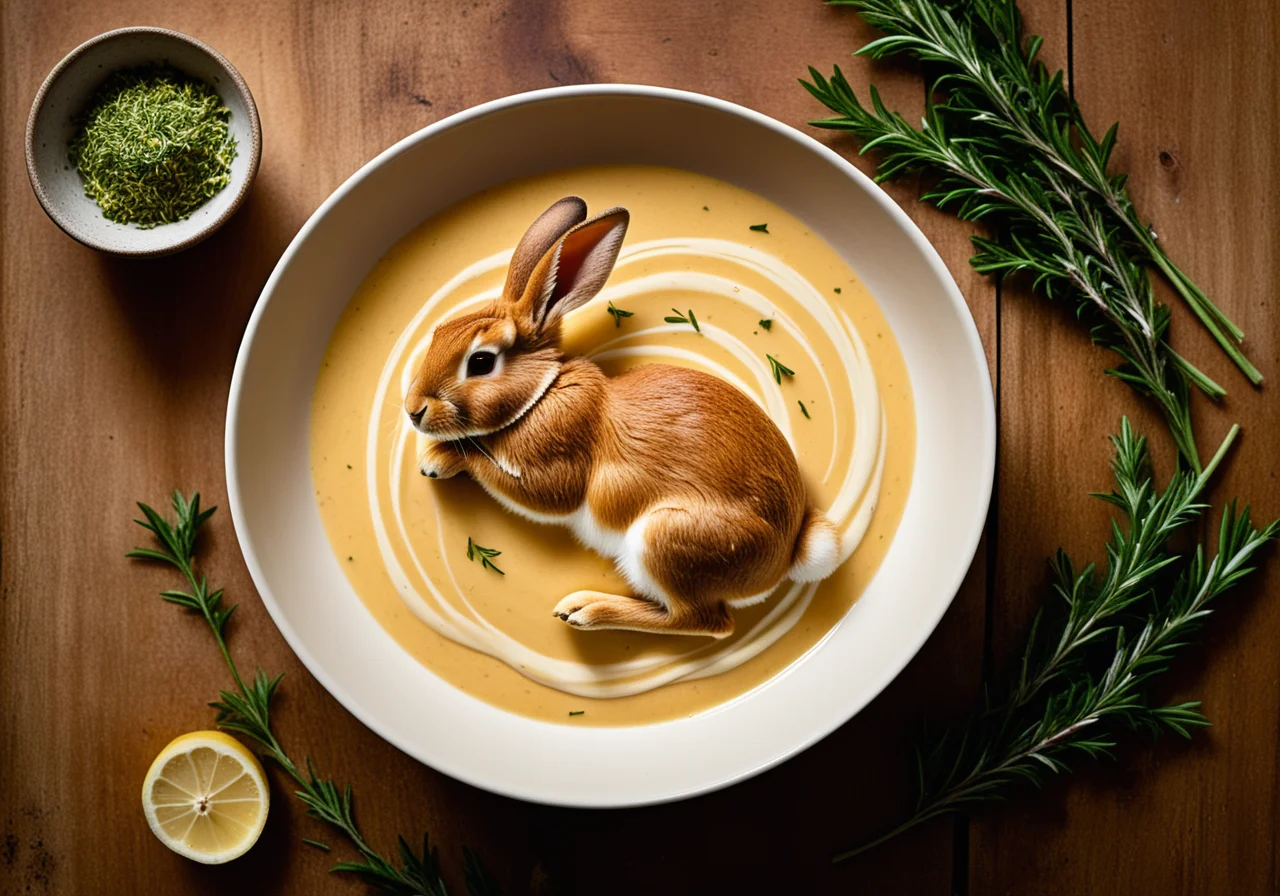 Rabbit in Creamy Mustard Sauce