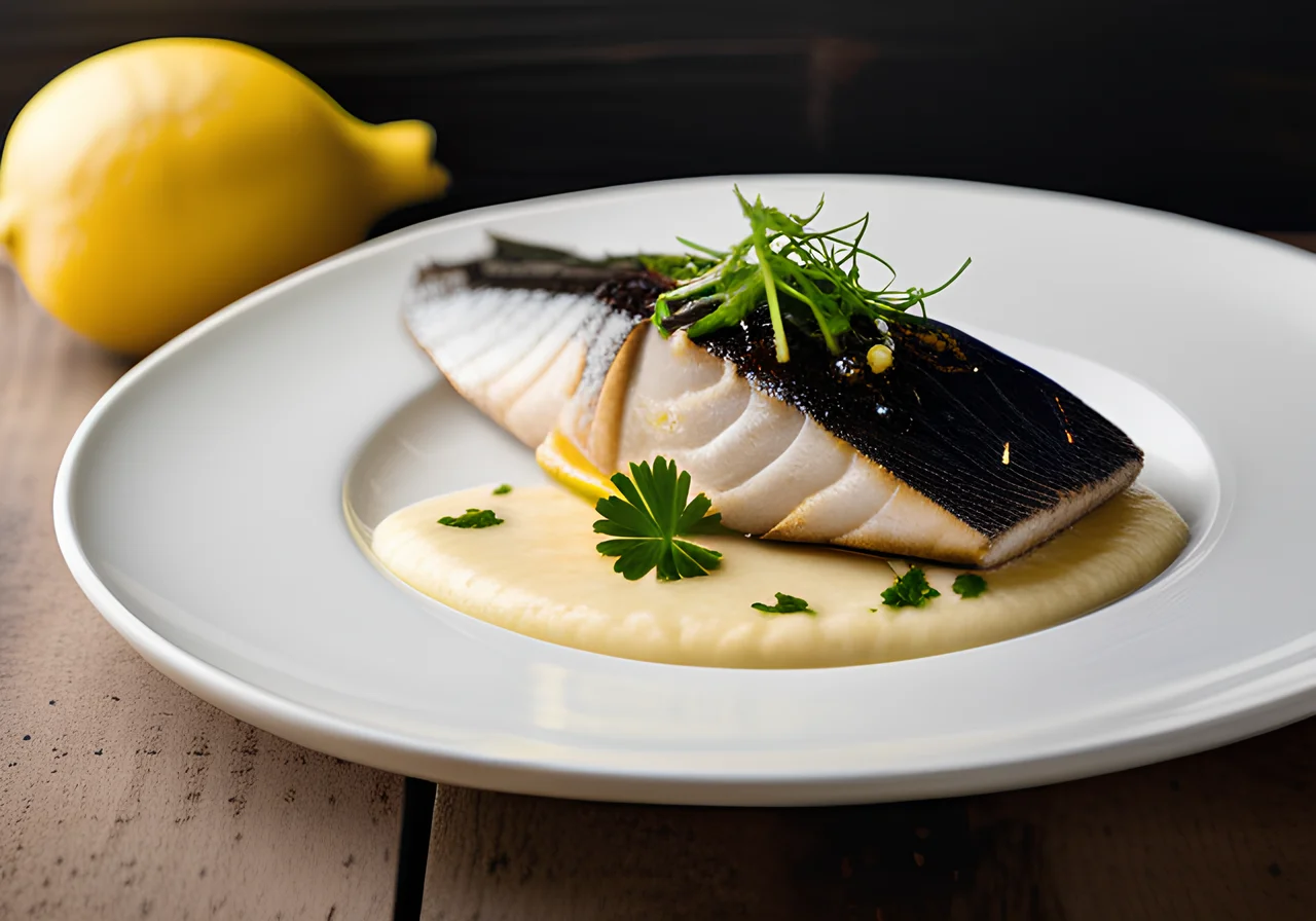 Dorade with Creamy Black Salsify