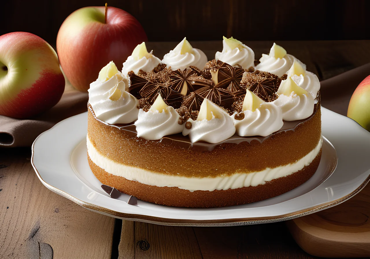 Apple Cream Cake