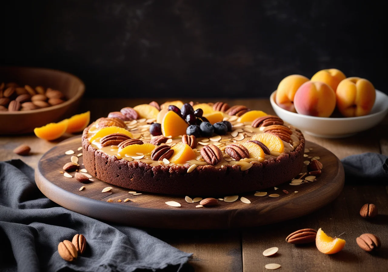 English Fruit Cake with Almonds