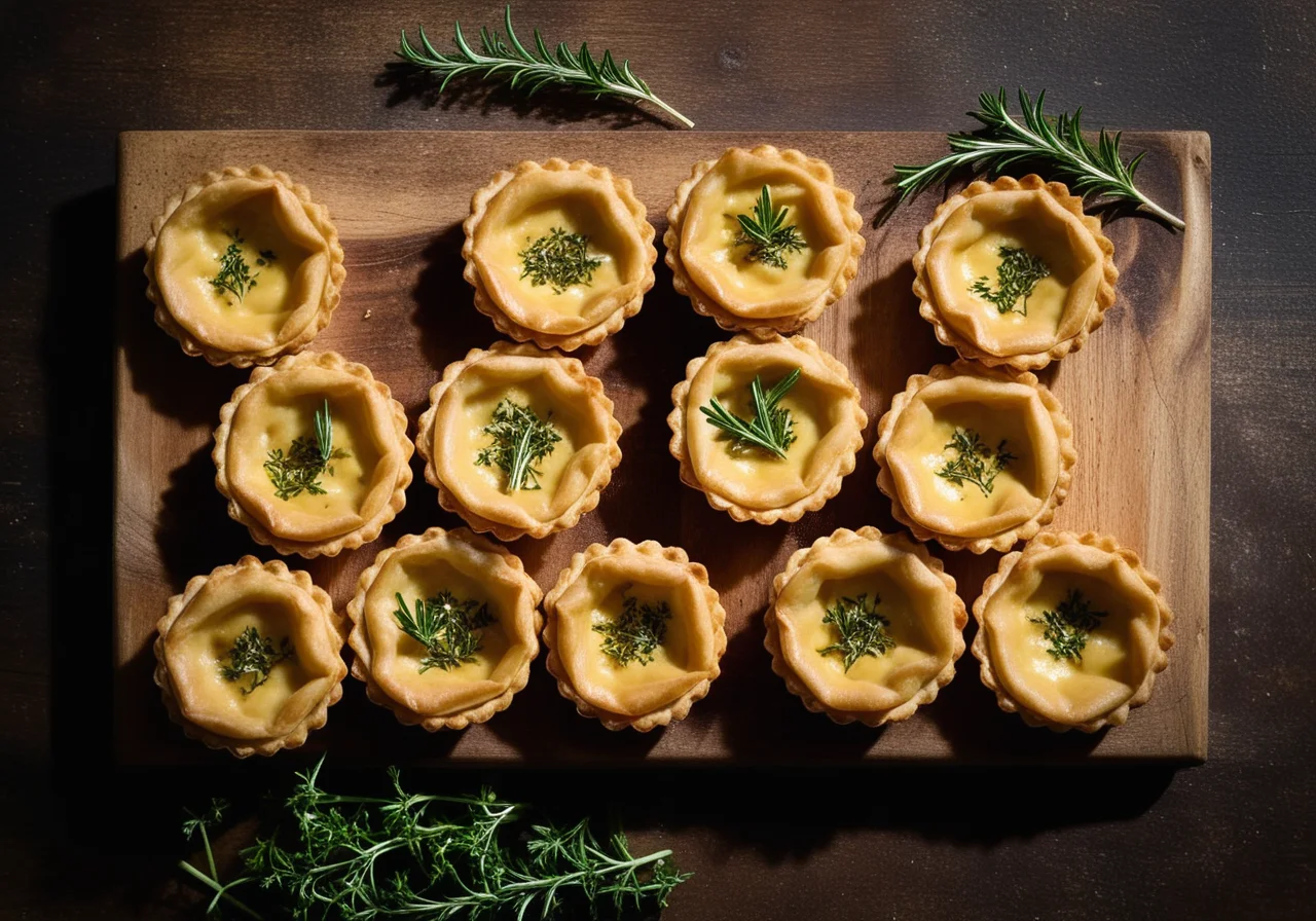 Mini Filo Tartlets with Soft Cheese