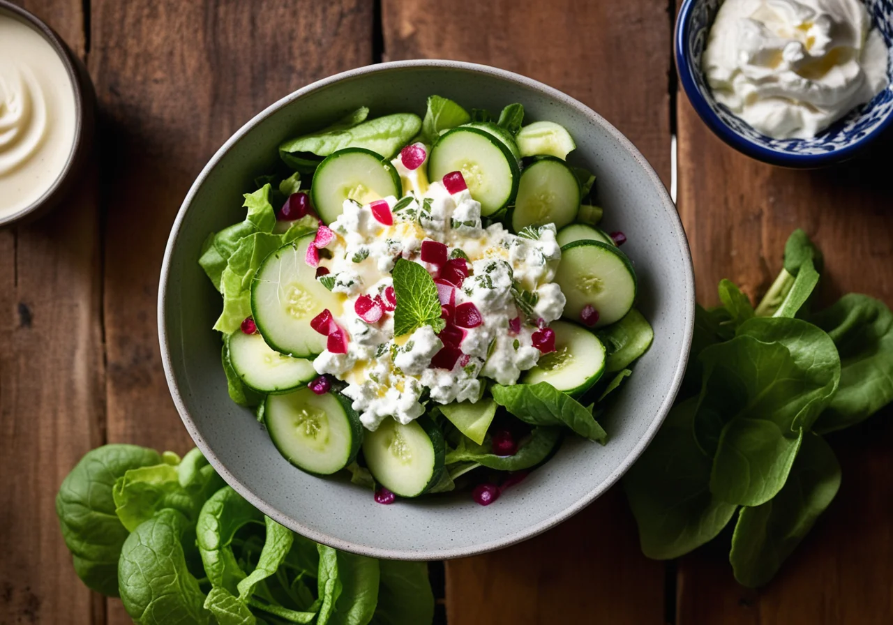 Eastern Vegetable Salad with Spring Onions