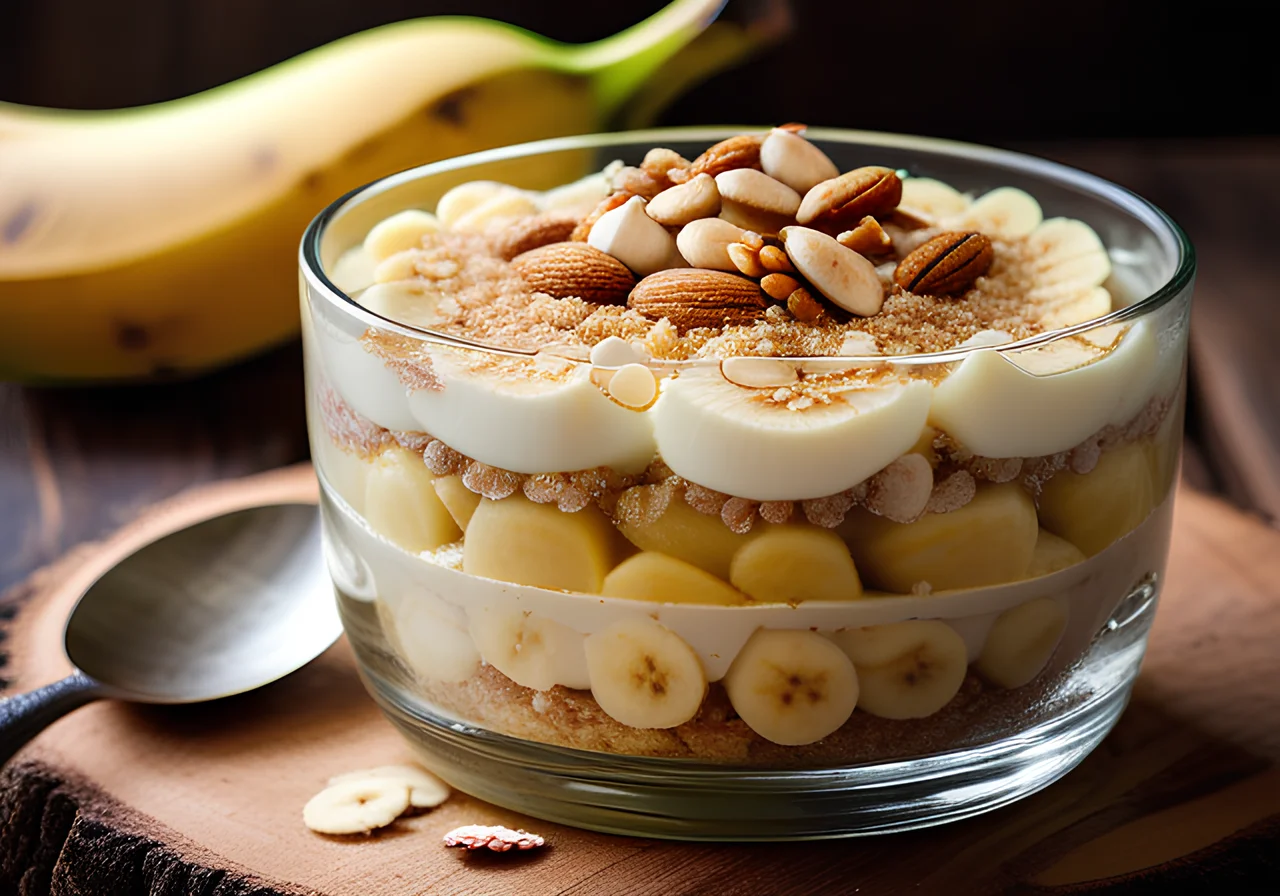 Banana Pudding with Coconut and Sago Pearls