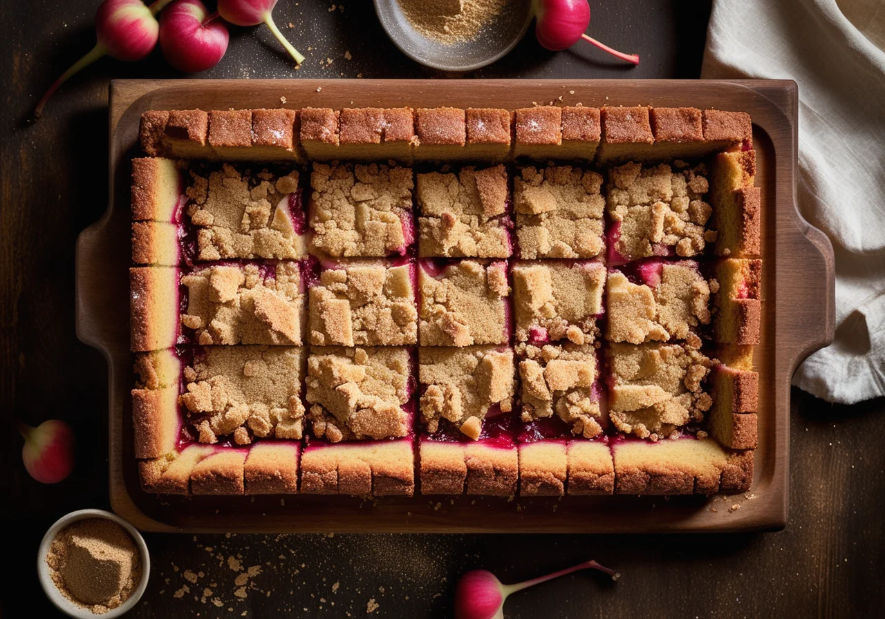 Rhubarb Cake with Crumb Topping