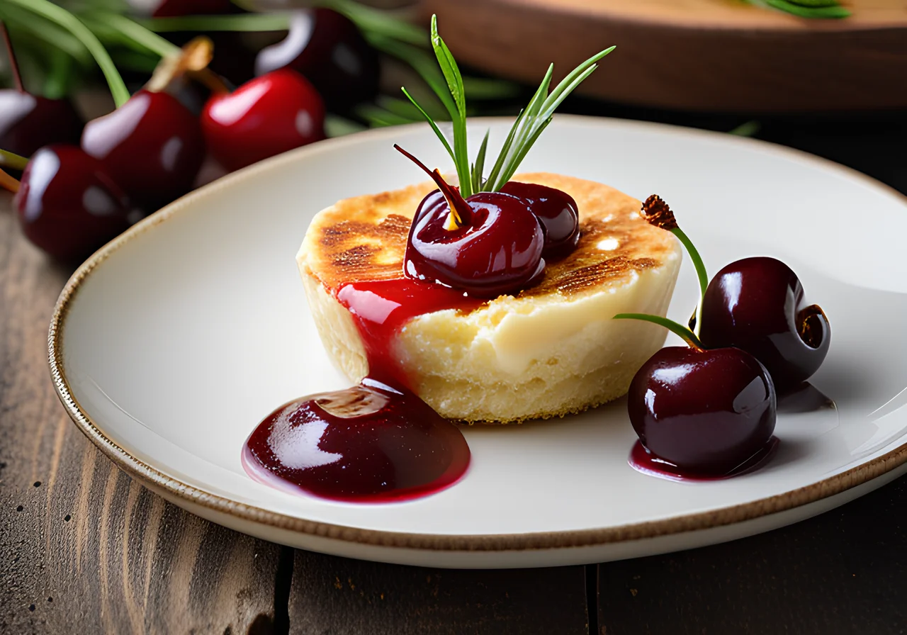 Quark-Grieß-Schmarrn with Cherries