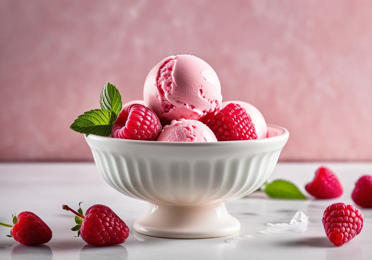 Creamy Raspberry Ice Cream