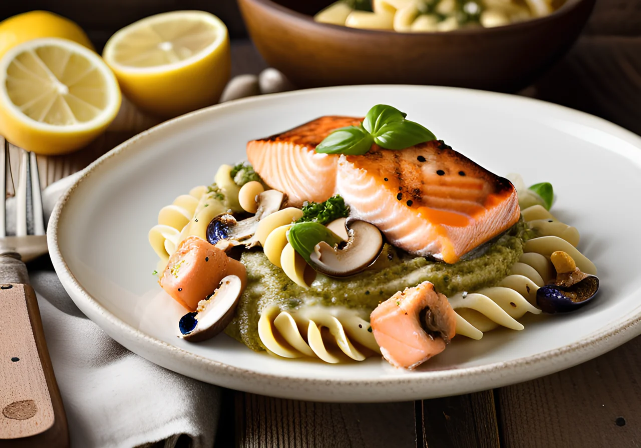 Baked Salmon Pasta