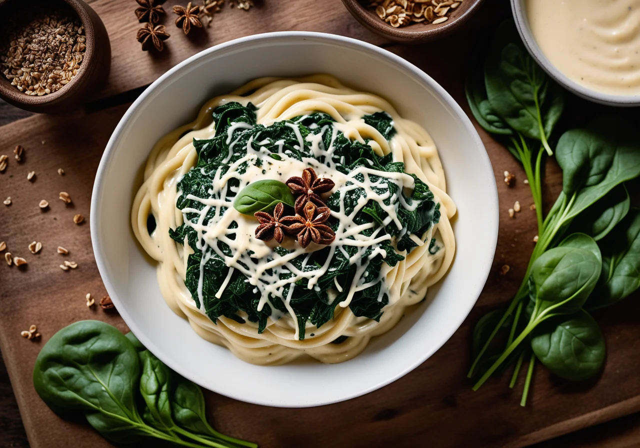 Noodle Spinach Gratin