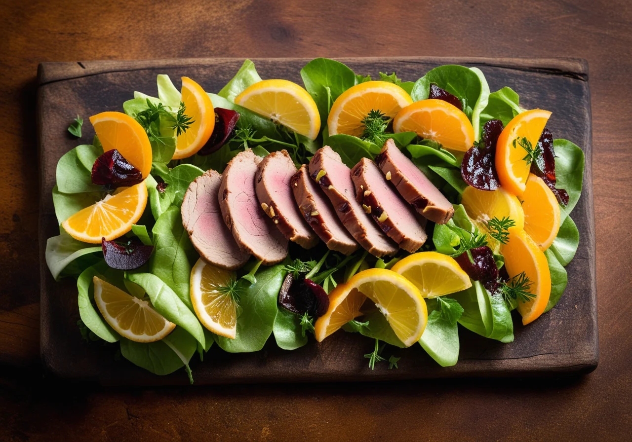 Herb Salad with Chicken Liver