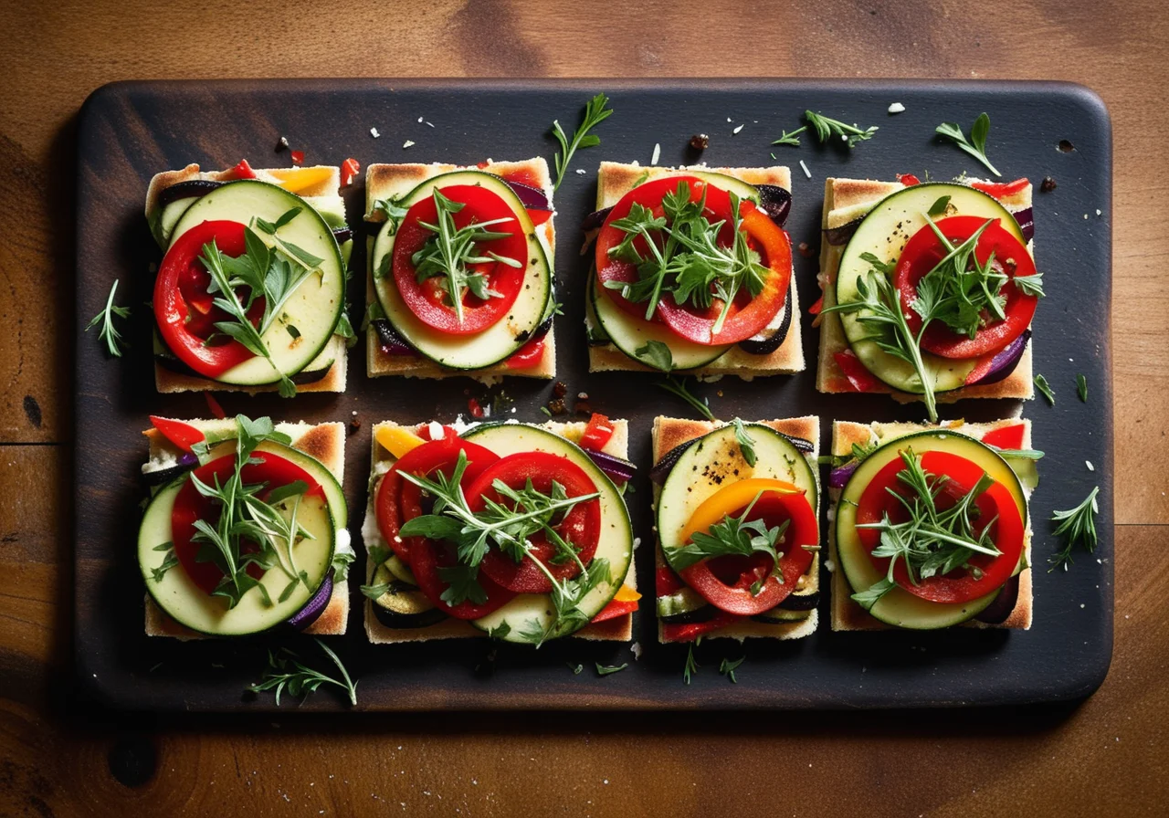 Italian Vegetable Canapés