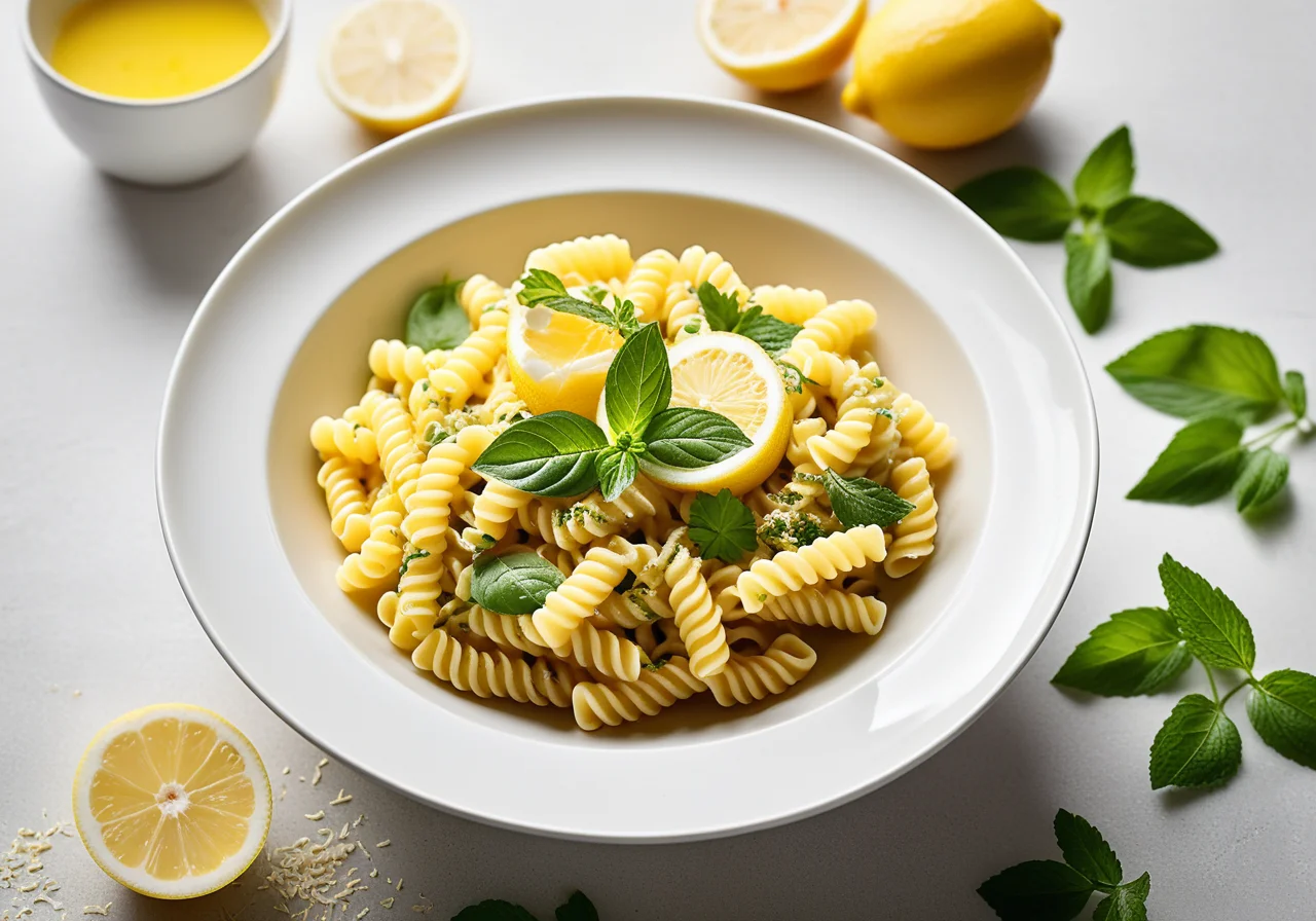 Pasta with Yogurt Herb Dressing