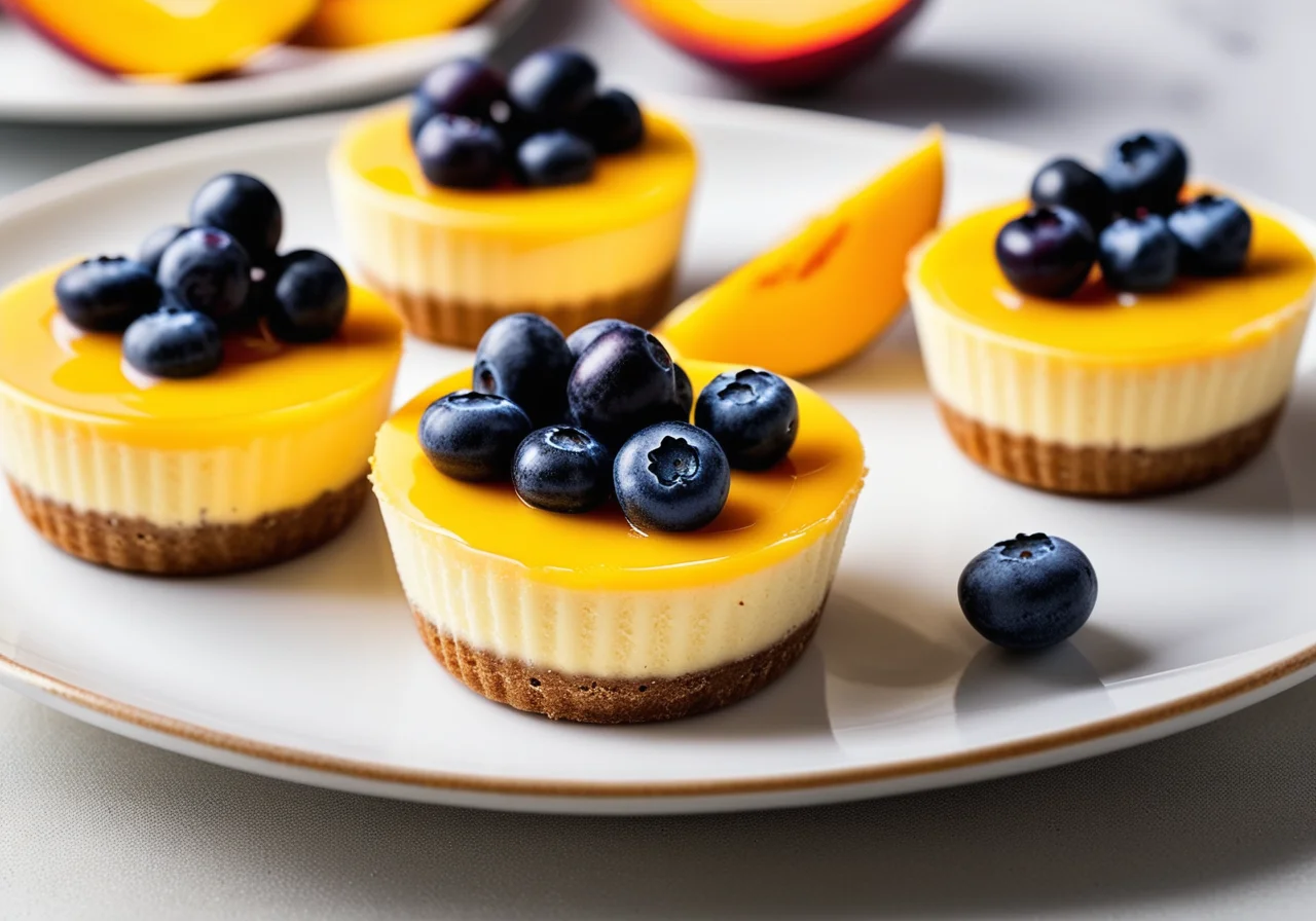 Mini Cheesecake Cups with Fruit