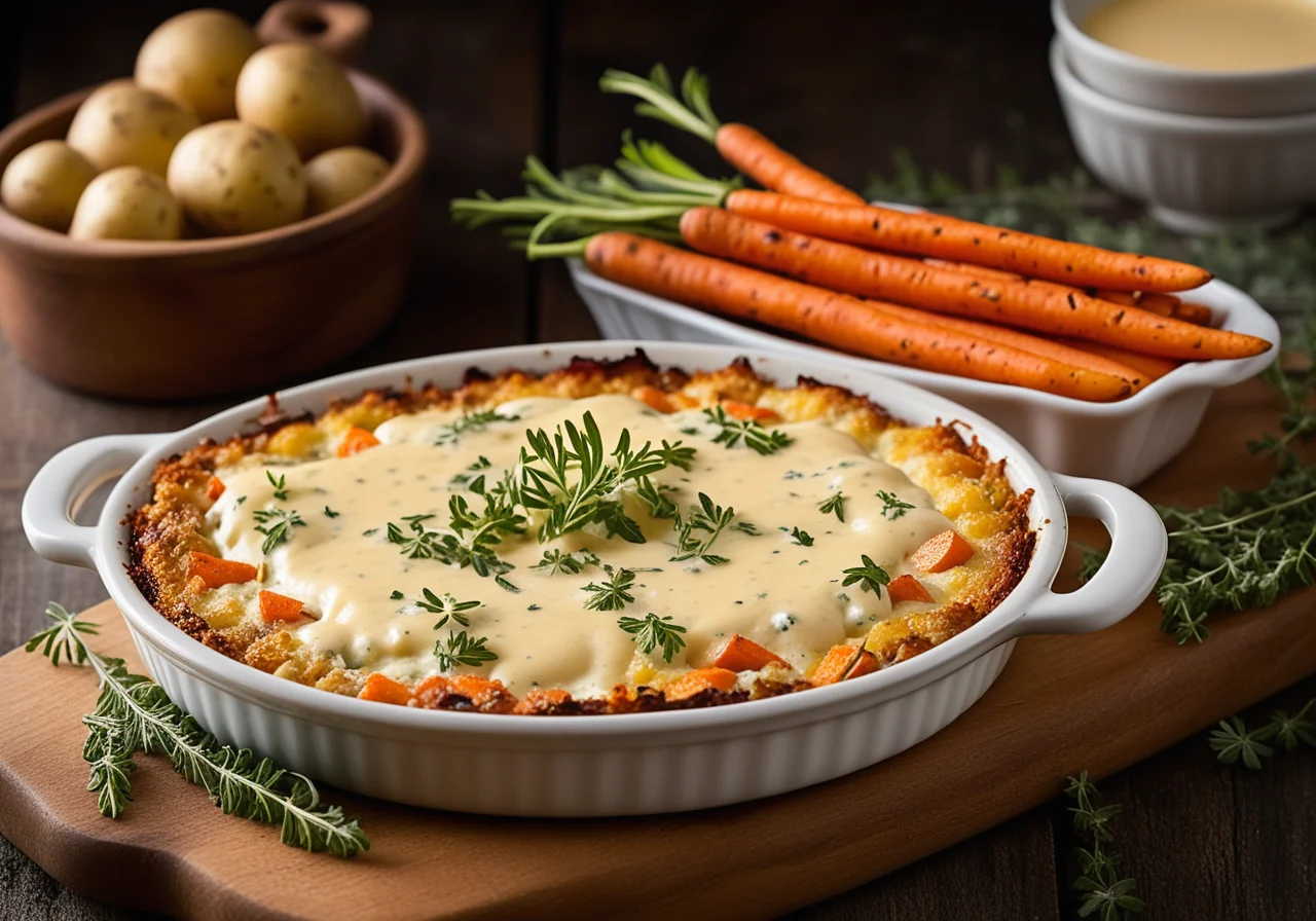 Vegetable Gratin with Gorgonzola