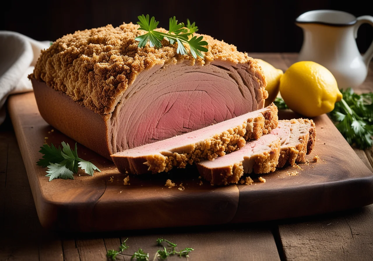Veal Roast with Breadcrumb Coating