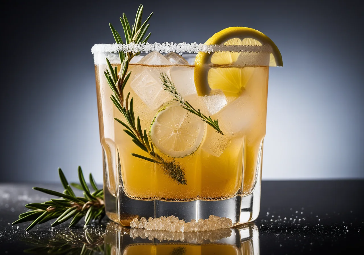 Lemon Ginger Juice Cocktail