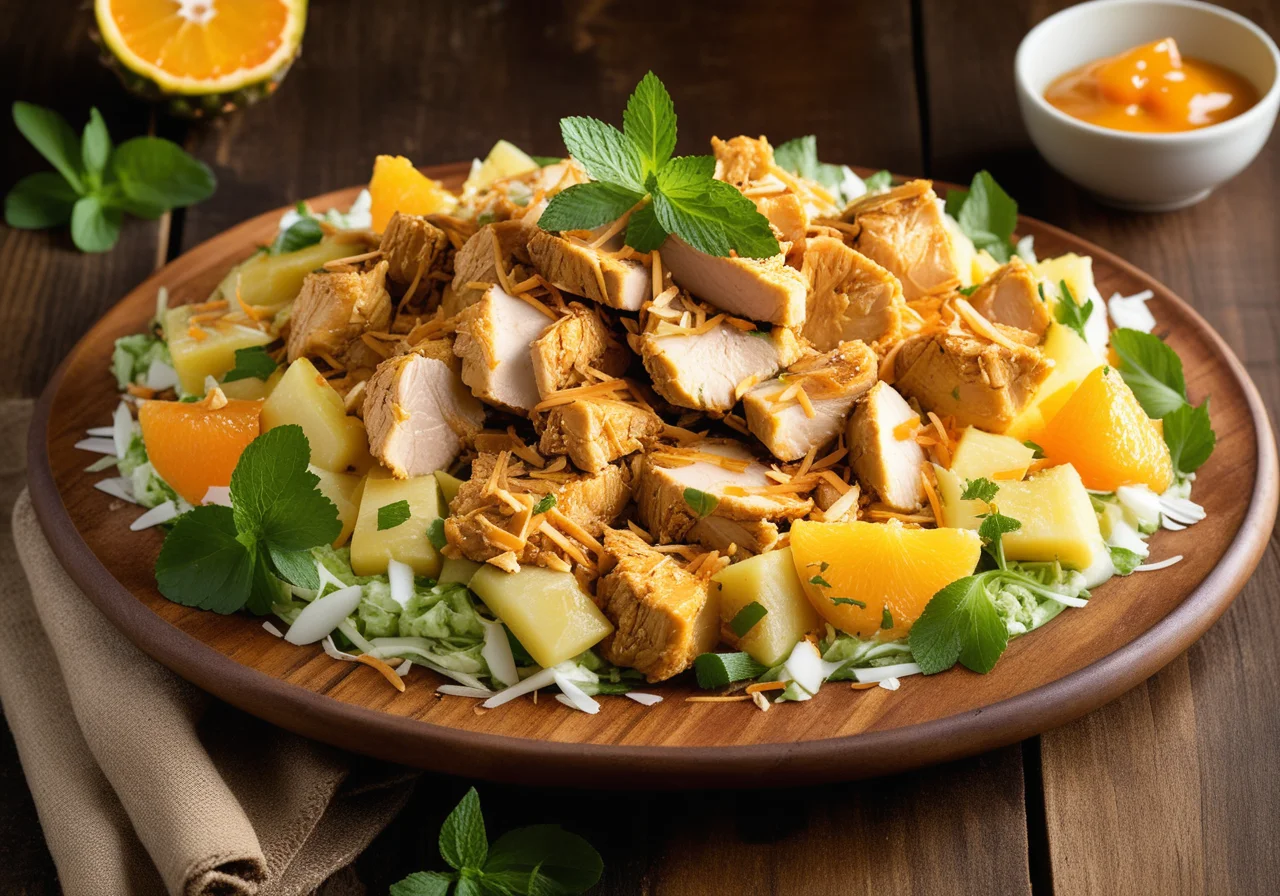 Curry Chicken Salad with Pineapple