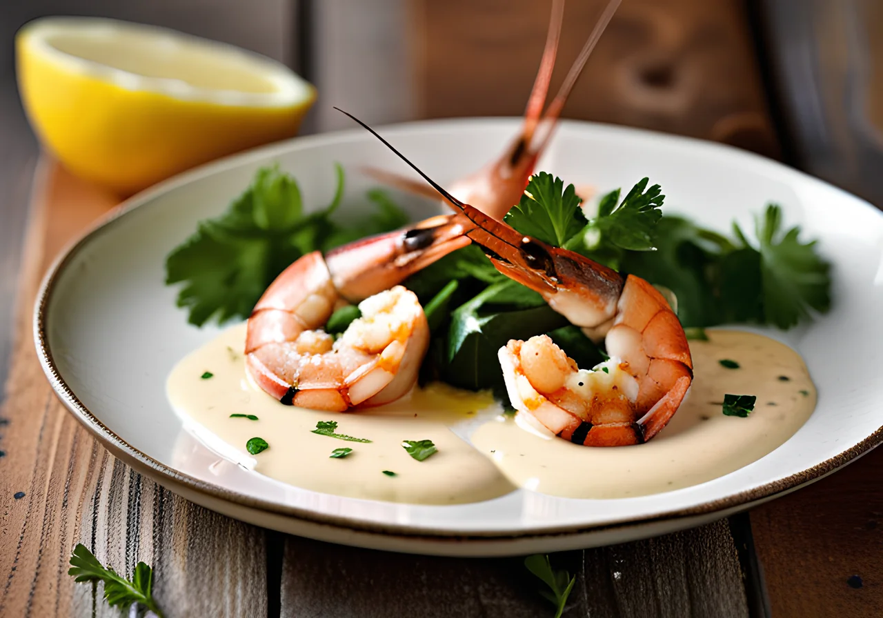 Grilled Shrimp Tails with Aioli
