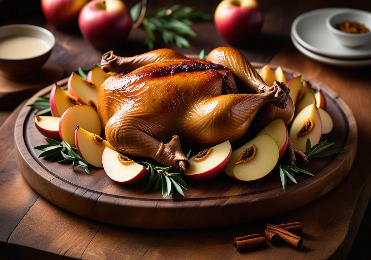 Crispy Oven Roasted Duck with Stuffing