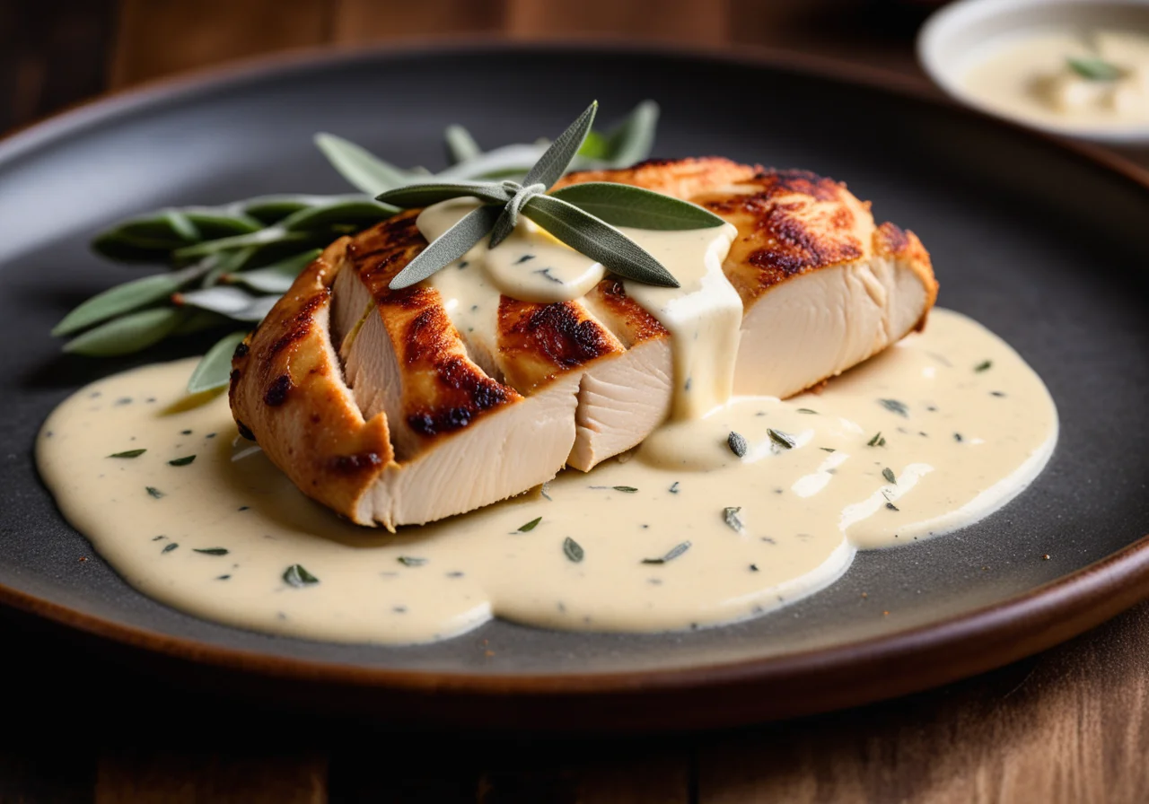 Chicken with Parmesan Sauce