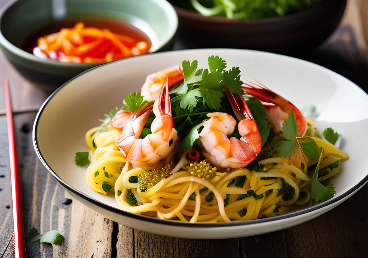 Rice Noodles with Shrimp