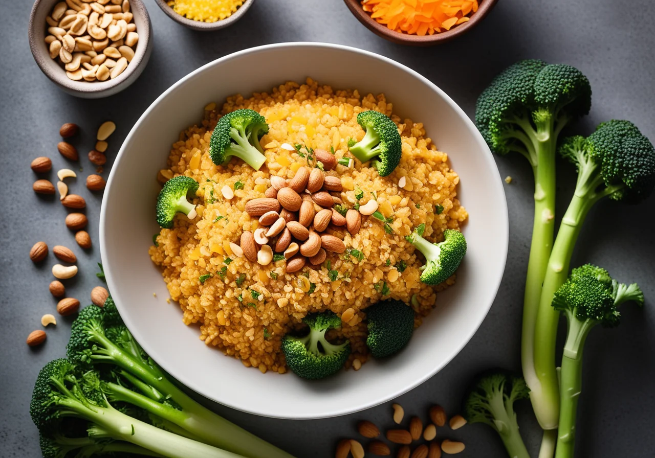 Bulgur Pan with Peanuts