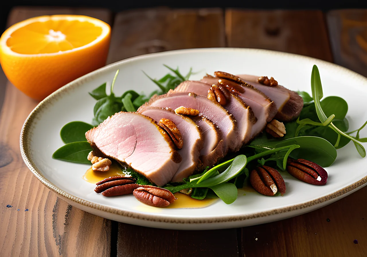 Duck Breast on Salad