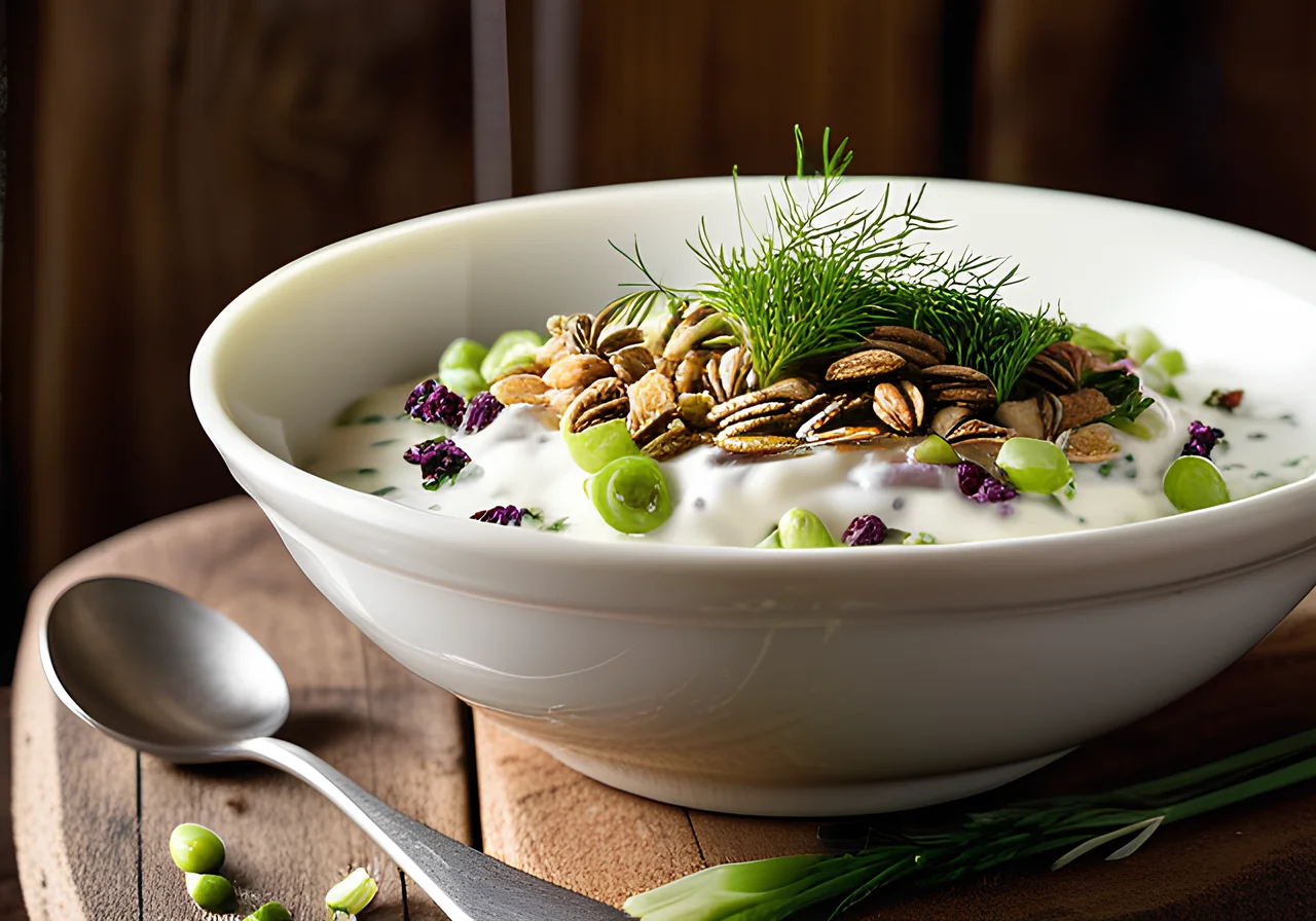 Savory Muesli with Dill Sprouts