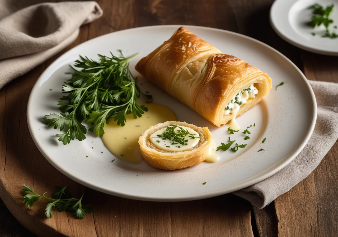 Pastry Rolls with Sheep Cheese