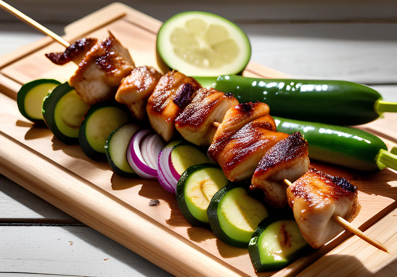 Chicken Zucchini Skewers