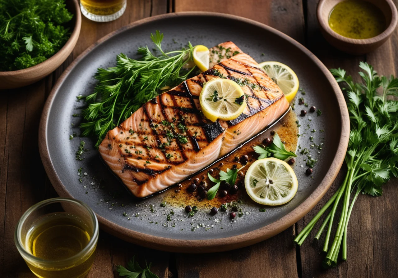 Grilled Salmon Steaks