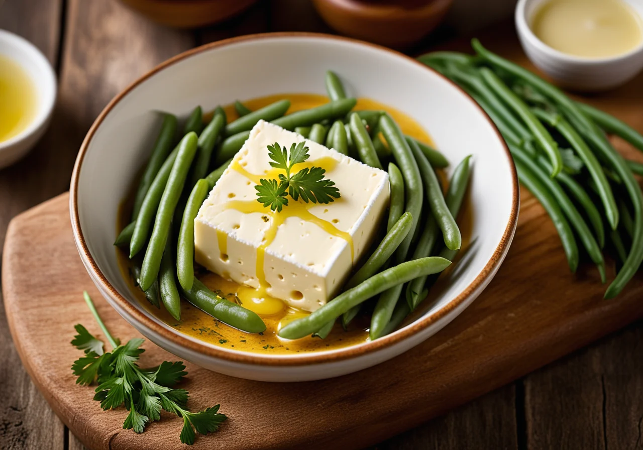 Bean Vegetable with Goat Cheese