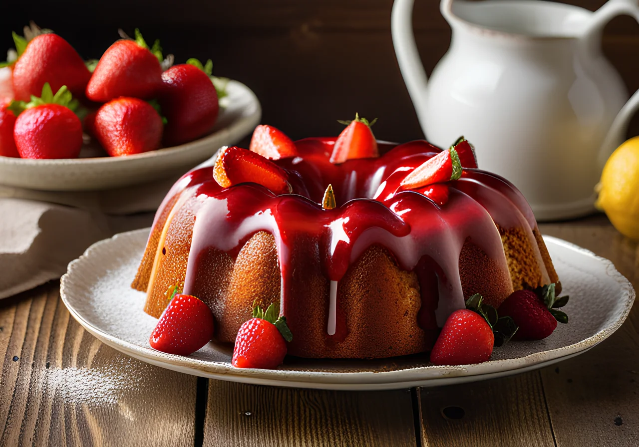 Strawberry Bundt Cake