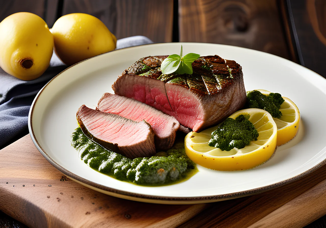 Beef Fillet with Pesto